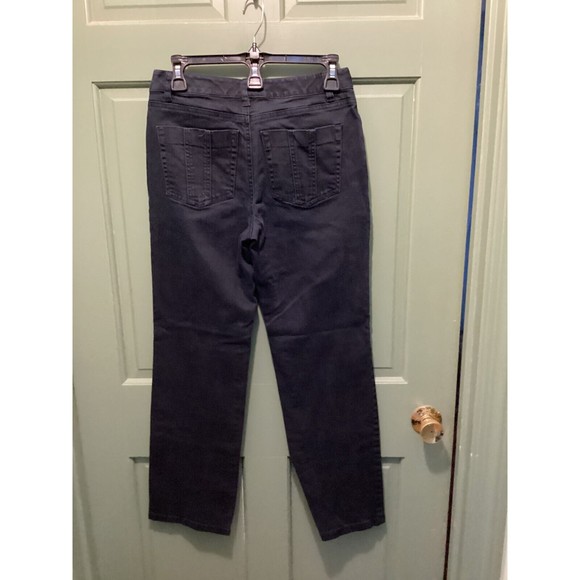 Talbots Petites Women's Size 4P Stretch Blue Straight Leg Denim Jeans - Picture 4 of 8